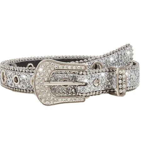✪ Crystal Belt Jean Belt Bling Rhine Belt Women Fashion Cowgirl Western Rhine Waistband Rhine Waist Belt