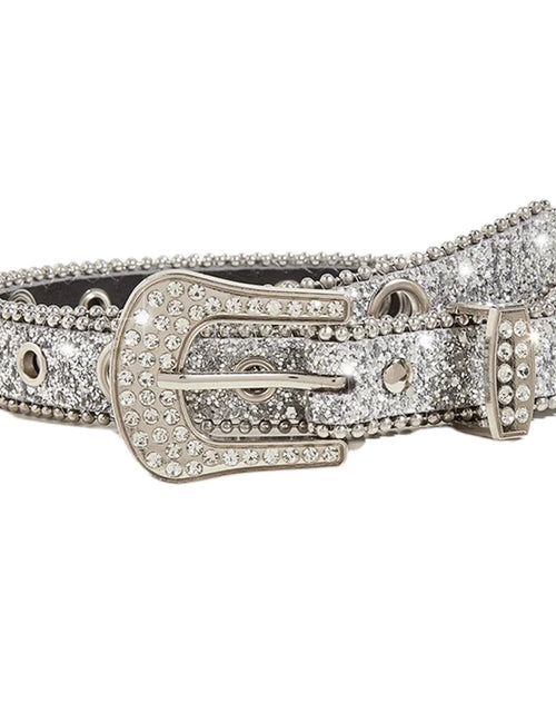 Load image into Gallery viewer, ✪ Crystal Belt Jean Belt Bling Rhine Belt Women Fashion Cowgirl Western Rhine Waistband Rhine Waist Belt

