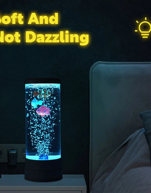 Load image into Gallery viewer, Lieonvis  LED round 6 Color Changing Light Effects Synthetic Jelly Fish Aquarium Mood Lamp
