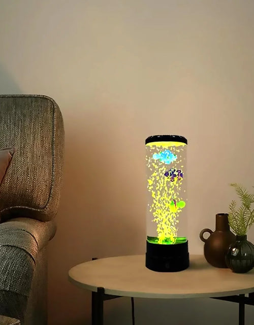 Load image into Gallery viewer, Lieonvis  LED round 6 Color Changing Light Effects Synthetic Jelly Fish Aquarium Mood Lamp
