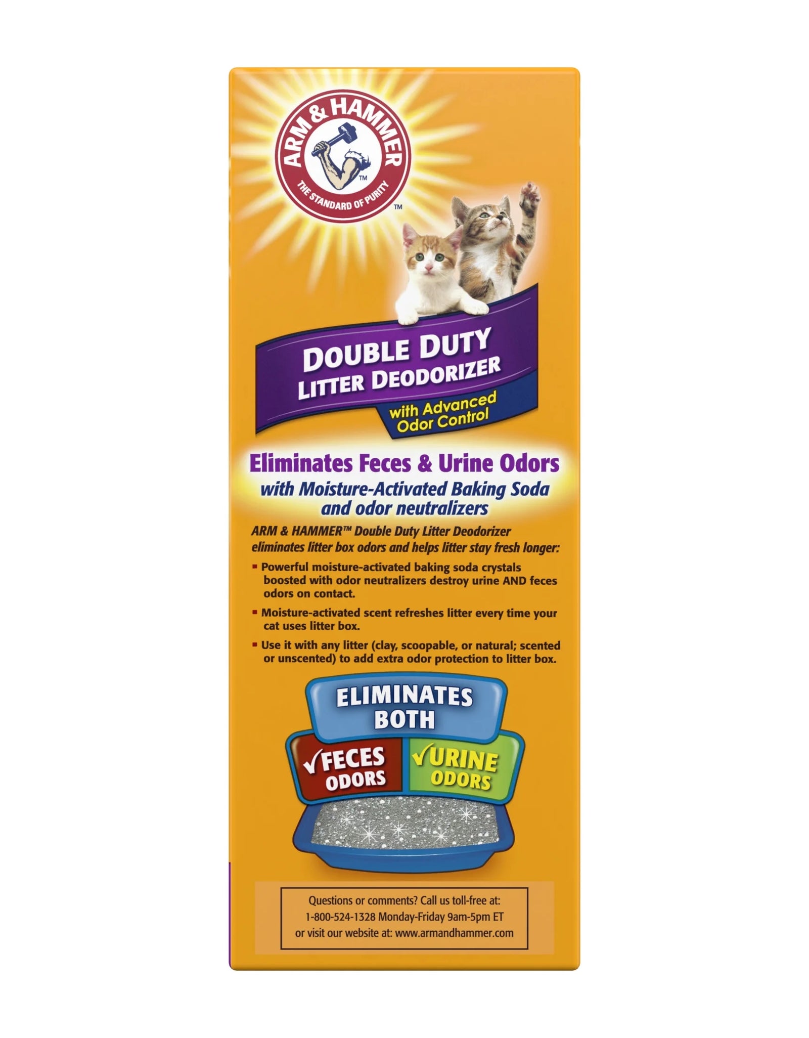 (2 Pack)  Double Duty Cat Litter Deodorizer and Pet Odor Eliminator, 33 Oz Box