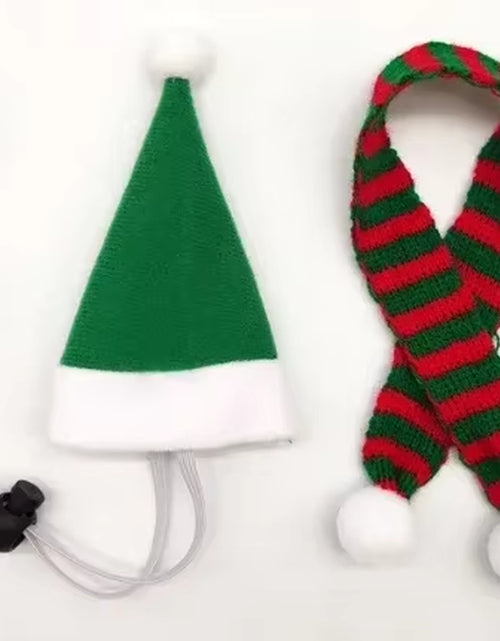 Load image into Gallery viewer, Hamster Christmas Halloween Costume Guinea Pig Small Pet Hat Scarf Headwear Pet Outfits for Chinchilla Rabbit Bunny Accessories
