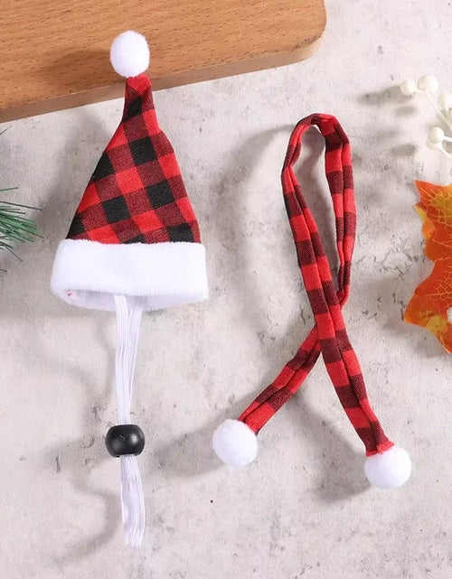 Load image into Gallery viewer, Hamster Christmas Halloween Costume Guinea Pig Small Pet Hat Scarf Headwear Pet Outfits for Chinchilla Rabbit Bunny Accessories
