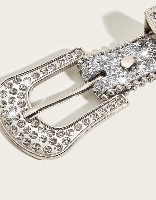 Load image into Gallery viewer, ✪ Crystal Belt Jean Belt Bling Rhine Belt Women Fashion Cowgirl Western Rhine Waistband Rhine Waist Belt
