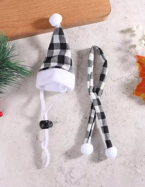 Load image into Gallery viewer, Hamster Christmas Halloween Costume Guinea Pig Small Pet Hat Scarf Headwear Pet Outfits for Chinchilla Rabbit Bunny Accessories
