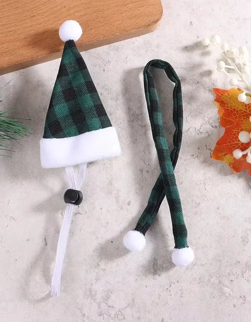 Load image into Gallery viewer, Hamster Christmas Halloween Costume Guinea Pig Small Pet Hat Scarf Headwear Pet Outfits for Chinchilla Rabbit Bunny Accessories
