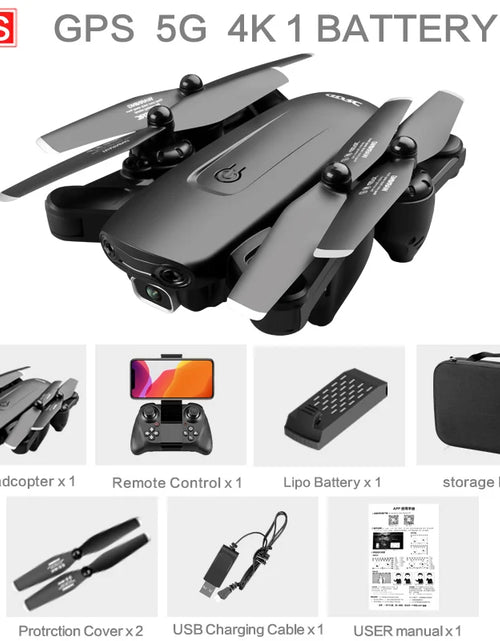 Load image into Gallery viewer, F6 GPS Drone 4K Camera HD FPV Drones with Follow Me Wifi Optical Flow Foldable RC Quadcopter Professional Dron Toys
