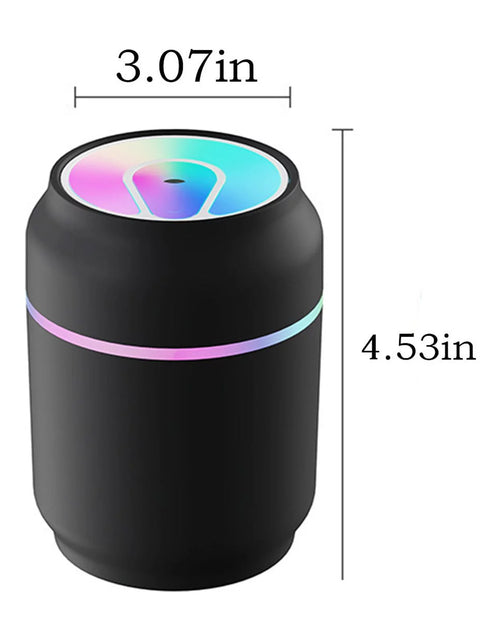 Load image into Gallery viewer, Cool Mini Aromatherapy Humidifier, USB 2 Gear Desktop Cute Humidifier with LED Ambient Light for Car, Office, Bedroom&amp;Living Room
