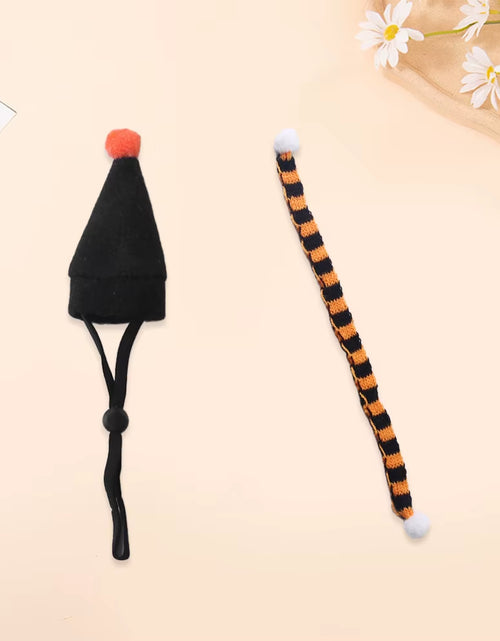 Load image into Gallery viewer, Hamster Christmas Halloween Costume Guinea Pig Small Pet Hat Scarf Headwear Pet Outfits for Chinchilla Rabbit Bunny Accessories
