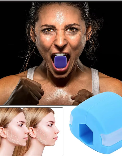 Load image into Gallery viewer, Silica Gel Face Fitness Ball Jaw Exerciser Facial Toner Reduce Double Chin Relax Ball Gym Fitness Training Jawline Simulator

