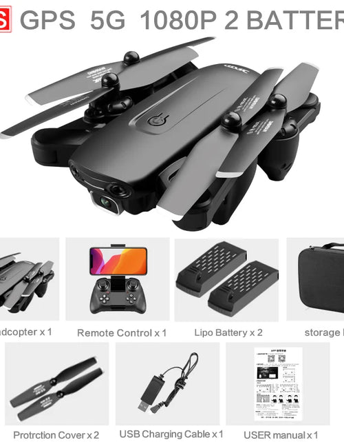 Load image into Gallery viewer, F6 GPS Drone 4K Camera HD FPV Drones with Follow Me Wifi Optical Flow Foldable RC Quadcopter Professional Dron Toys

