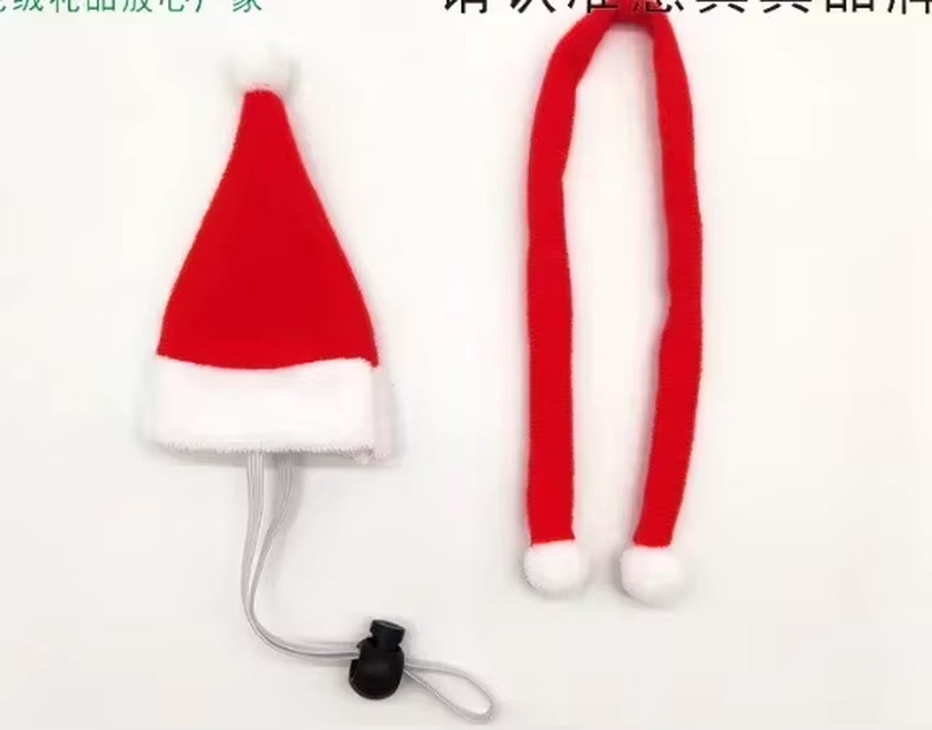 Hamster Christmas Halloween Costume Guinea Pig Small Pet Hat Scarf Headwear Pet Outfits for Chinchilla Rabbit Bunny Accessories